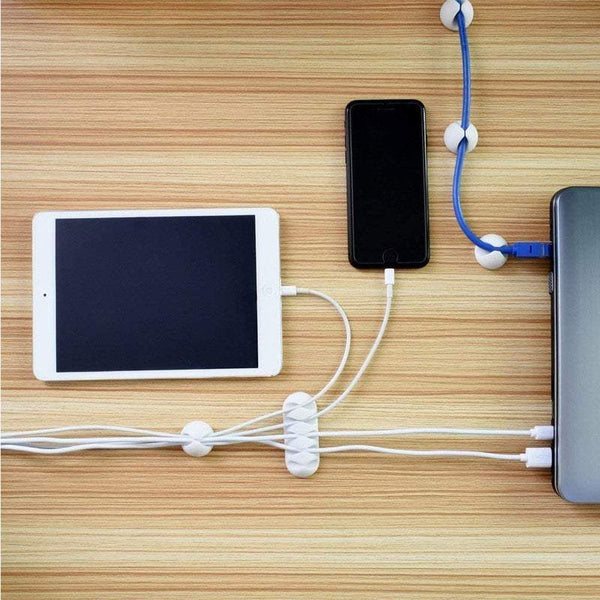 Cable Organisers 10Pcs / Set Clips Cord Organizer Durable Self Adhesive Wire Holder Cable Ties & Organisers