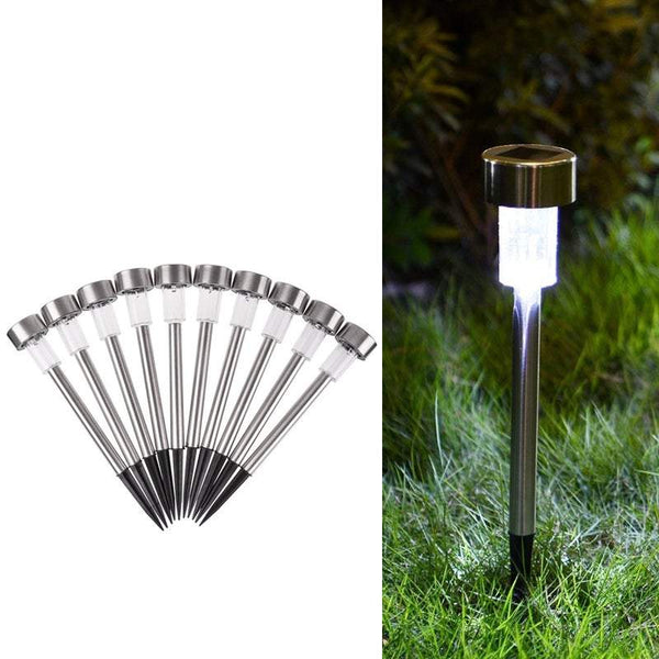Lighting 10Pcs / Set Solar Powered Led Lawn Garden Lights Waterproof Outdoor Decor Outdoor Lighting Accessories