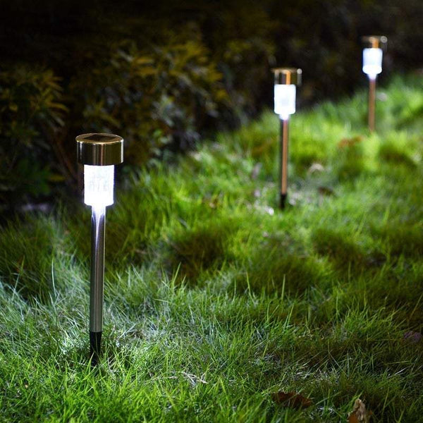 Lighting 10Pcs / Set Solar Powered Led Lawn Garden Lights Waterproof Outdoor Decor