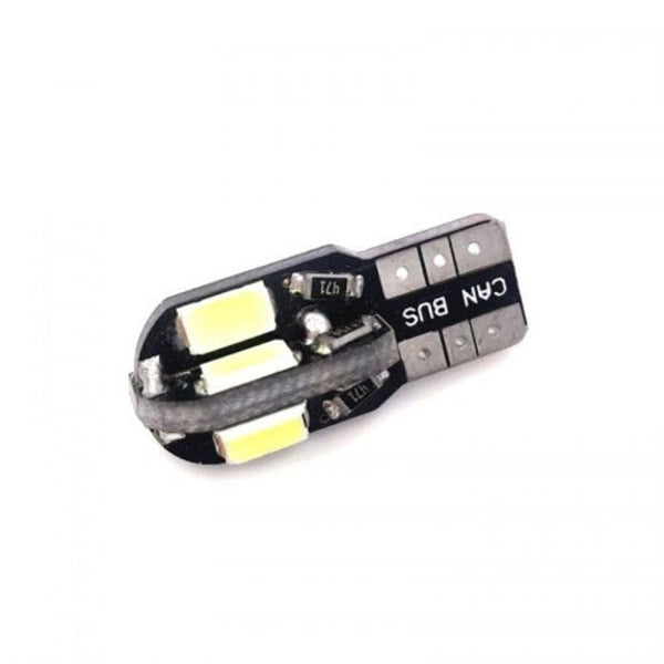 10Pcs T10 W5w 158 194 Led Side Marker Light Can Bus Bulb 5630 8Smd License Plate Black