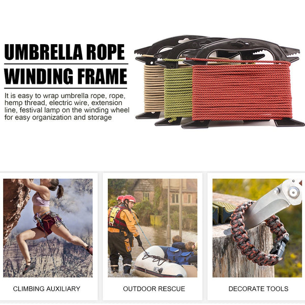 10Pcs Tidy Holder Rope Parachute Cord Winder Prevents Tangles Line Spool Organizer Bush Paracords