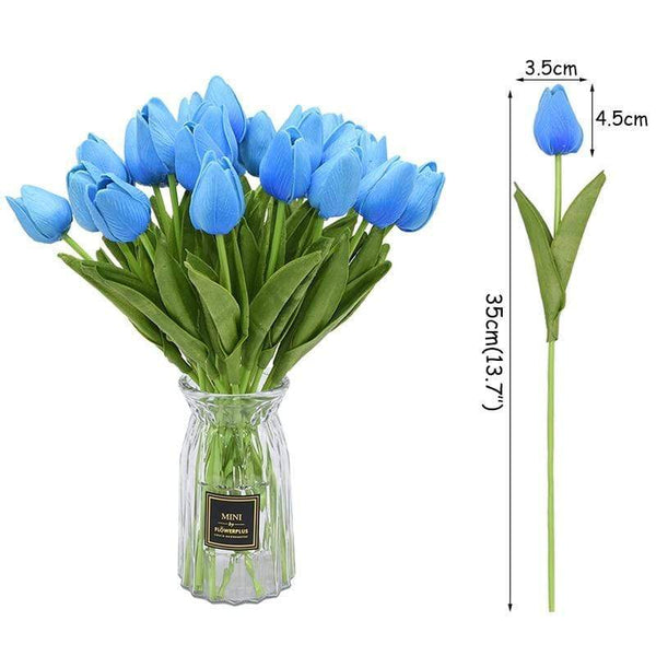 Colourful Tulips Artificial Flowers Decor Floral Décor