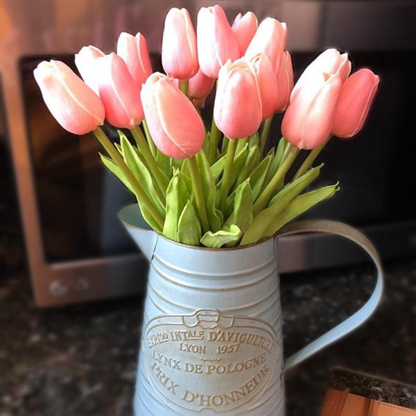 Colourful Tulips Artificial Flowers Decor Floral Décor