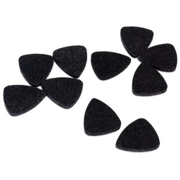 10Pcs Wool Felt Guitar Pick Up Black Guitar Accessories