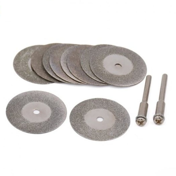 10Pcs A Set 30Mm Mini Diamond Saw Blade Silver Cutting Discs Circular Abrasive Sawblade 16Mm Multipurpose