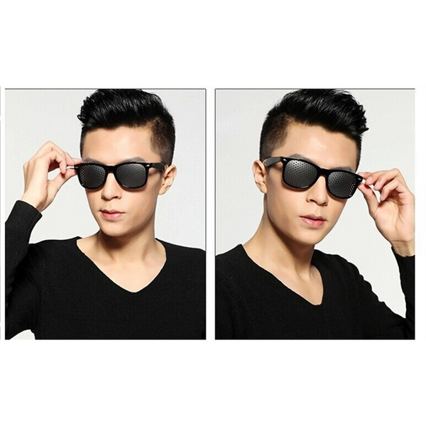 10Pcs Black Eyesight Improvement Care Exercise Eyewear Glasses Training Cycling Pin Small Hole Sunglass Camping Eyeglasses Sunglasses Goggles