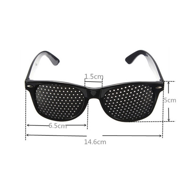 10Pcs Black Eyesight Improvement Care Exercise Eyewear Glasses Training Cycling Pin Small Hole Sunglass Camping Eyeglasses Sunglasses Goggles