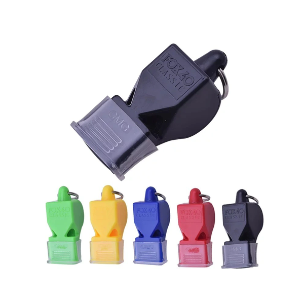 10Pcs Plastic Whistle Fox 40 Outdoor Sports Referee Silicone Set Whistles Safety Whistles