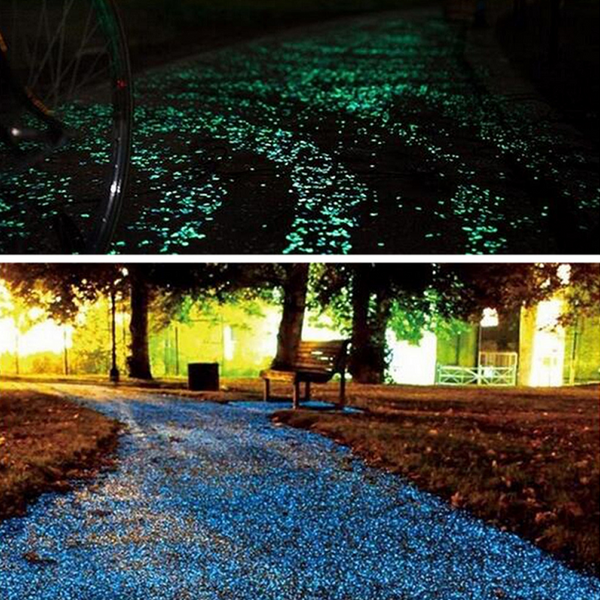 10Pcs Luminous Stones Glow In The Dark Decorative Pebbles Aquarium Ornaments Decorations