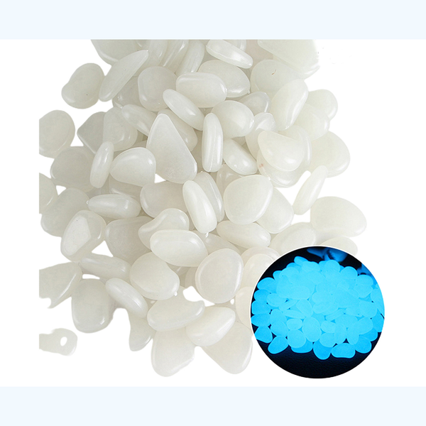 10Pcs Luminous Stones Glow In The Dark Decorative Pebbles Aquarium Ornaments Decorations