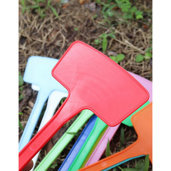 10Pcs/Set T Shape Plastic Plant Tags Labels Tagging Marker Garden Plaques Plant Labels