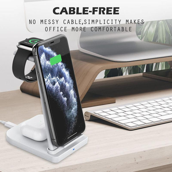 Charging Usb 3 In 1 Multi Function Wireless Charger For Apple Mobile Phone Headset Watch Chargers & Cradles