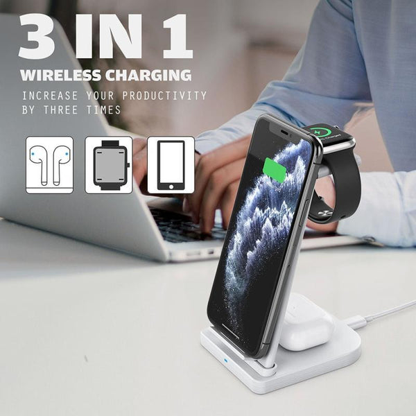 Charging Usb 3 In 1 Multi Function Wireless Charger For Apple Mobile Phone Headset Watch Chargers & Cradles
