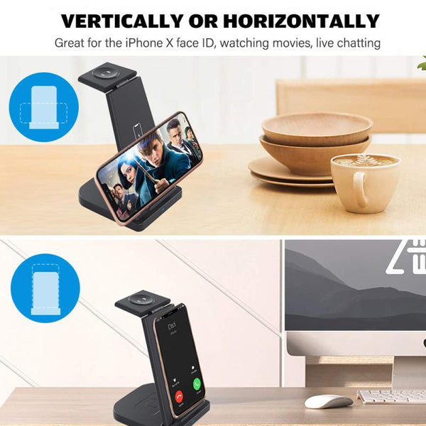 Charging Usb 3 In 1 Multi Function Wireless Charger For Apple Mobile Phone Headset Watch Chargers & Cradles