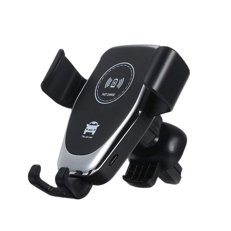 Car Chargers 10W Qi Wireless Fast Mount Holder Black Chargers & Cradles