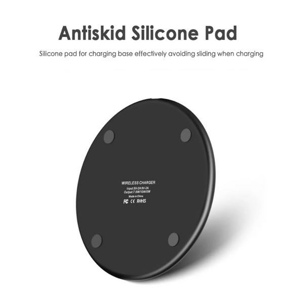 Chargers & Cradles 10W Qi Wireless Charger Aluminium Alloy Fast Charging Pad