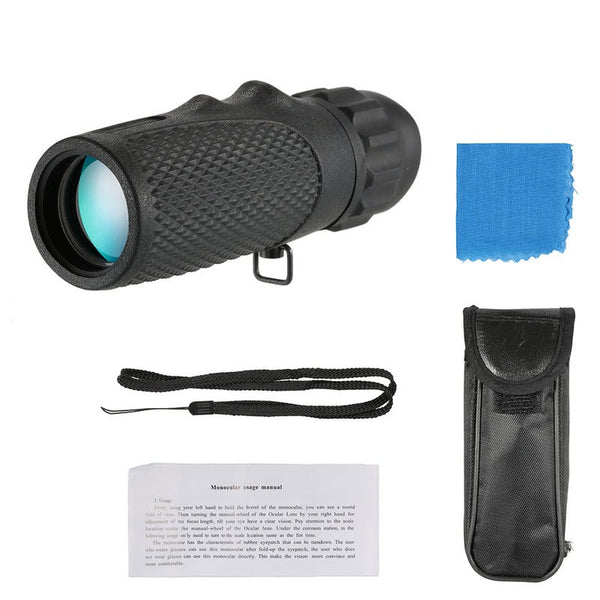 10X25 Monocular Mini Compact Telescope High Definition Pocket Scope Black Binoculars & Monoculars