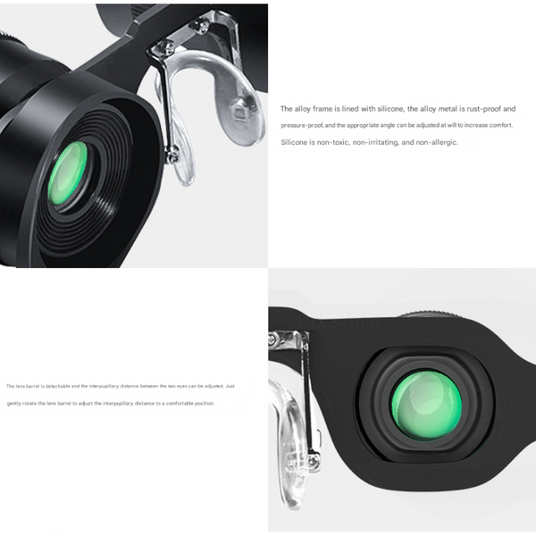 10X Telescope + Tri Colour Polarised Lens Hd Fishing Binocular Glasses Polarized Zoom For Float Watching Telescopes