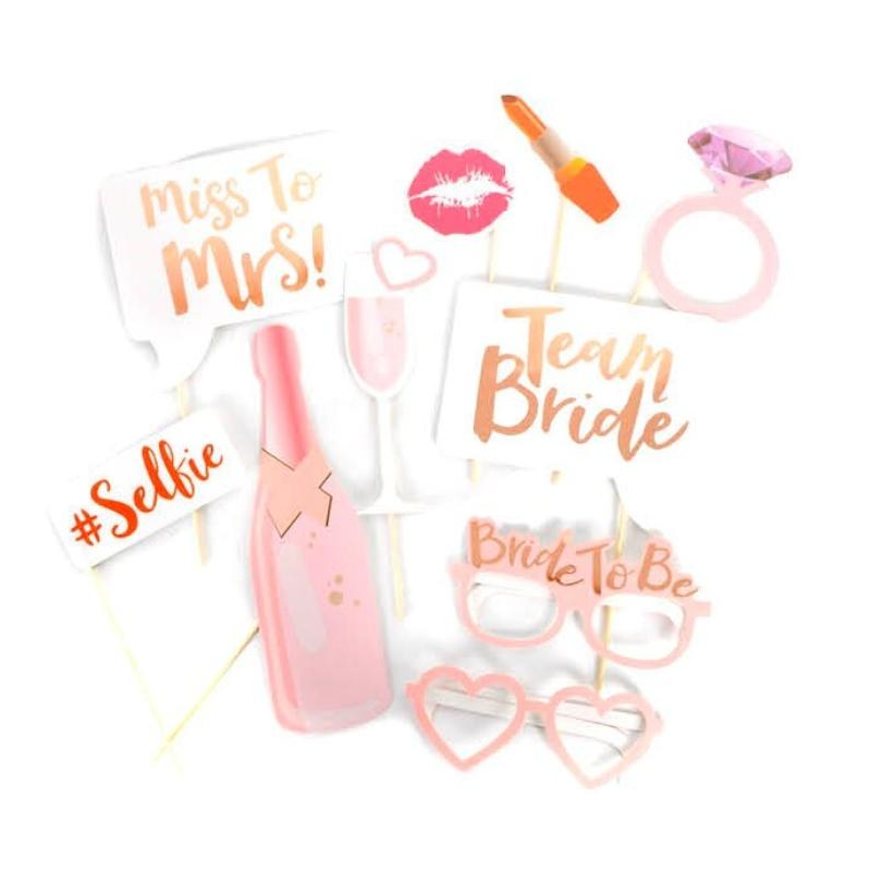 Br Costumes 10X Bride To Be Photo Booth Props Hens Bridal Party Bachelorette Selfie Party Gags & Tricks