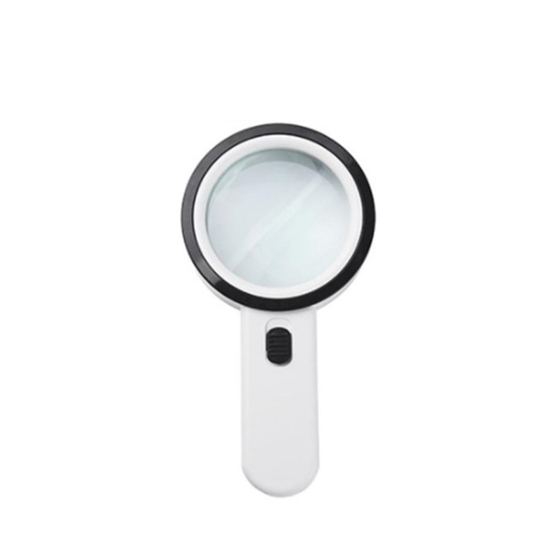 10X Illuminated Large Magnifier Handheld 12 Led Lighted Magnifying Glass For Seniors Reading Jewelry Loupes Magnifiers