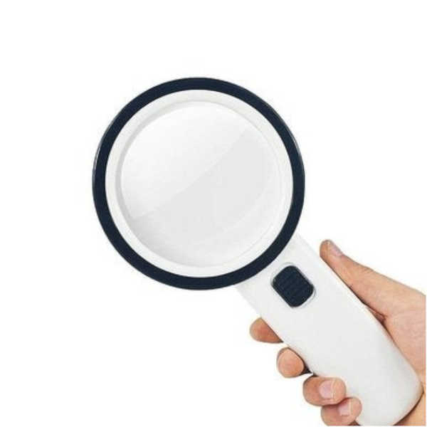 10X Illuminated Large Magnifier Handheld 12 Led Lighted Magnifying Glass For Seniors Reading Jewelry Loupes Magnifiers