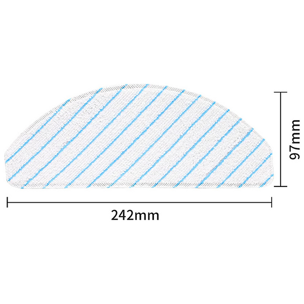 Hygieia 10 X Mopping Pads For Ecovacs Deebot T9/T9+/N8 Pro/N8 Pro+/N8/N8+/Neo/T8/T8+/T8 Aivi/X1 Plus/T10 Vacuum Cleaner Parts