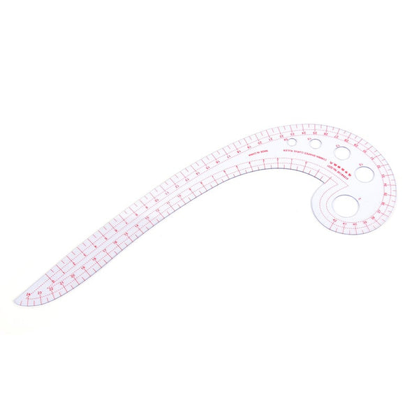 11.8 Long Comma Shaped Plastic Transparent French Curve Ruler Sewing Rulers