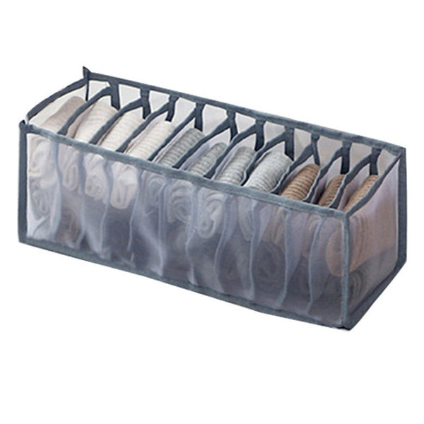 11 Grid Closet Organizer For Underwear Socks Divider Storage Compartment Storage Bins & Baskets
