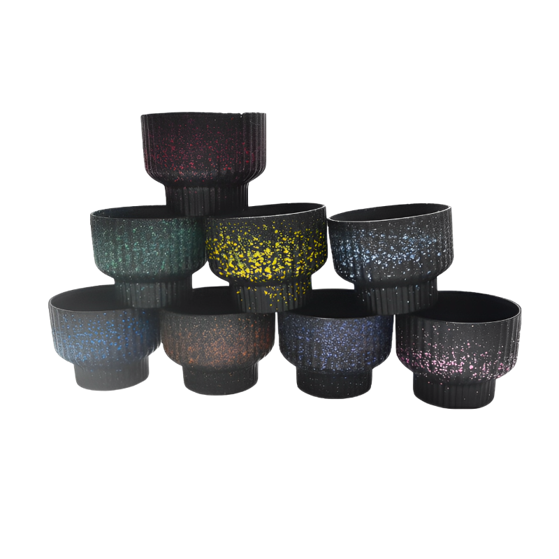 Flower Vase Set Of Eight Starry Sky Speckled Succulent Plant Pots Decor Vases