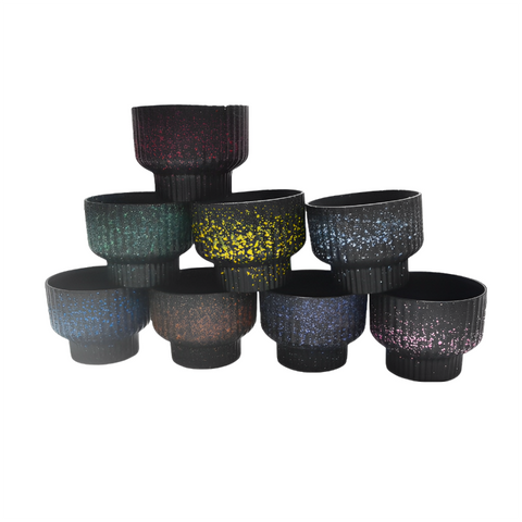 Flower Vase Set Of Eight Starry Sky Speckled Succulent Plant Pots Decor Vases