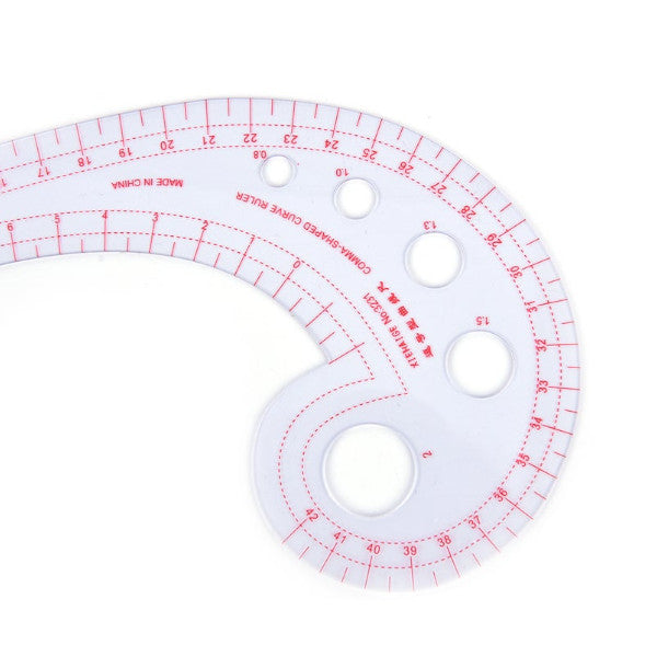 11.8 Long Comma Shaped Plastic Transparent French Curve Ruler