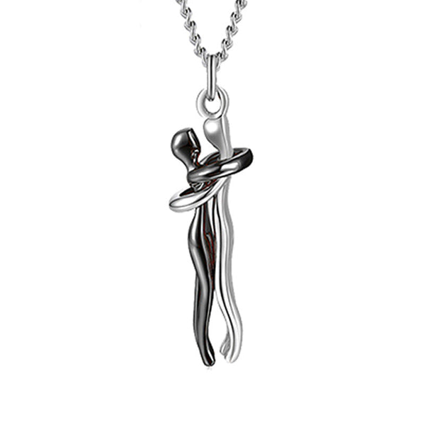 Veile Studios Hugging Couple Pendant Necklace Gift Idea Necklaces & Pendants