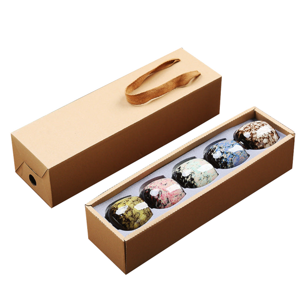 110Ml Kung Fu Tea Set Single Cup Tenmoku Glaze Jian Zhan Master Bowl Egg Shaped Small Teasets