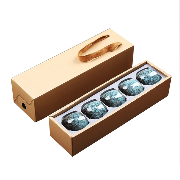 110Ml Kung Fu Tea Set Single Cup Tenmoku Glaze Jian Zhan Master Bowl Egg Shaped Small Teasets
