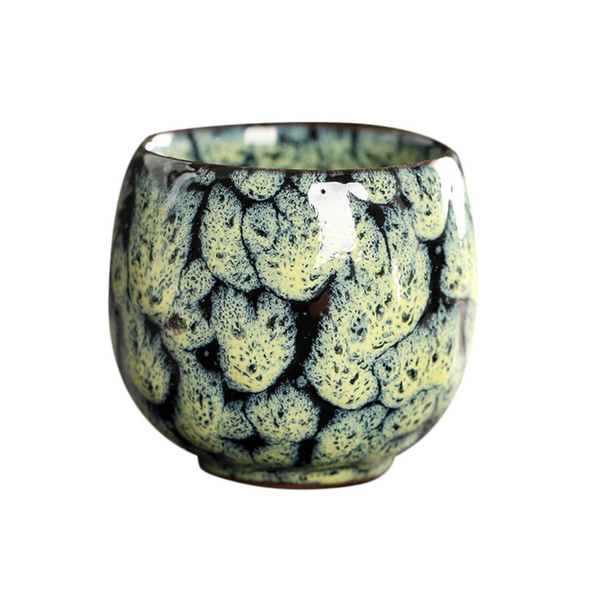 110Ml Kung Fu Tea Set Single Cup Tenmoku Glaze Jian Zhan Master Bowl Egg Shaped Small Teasets