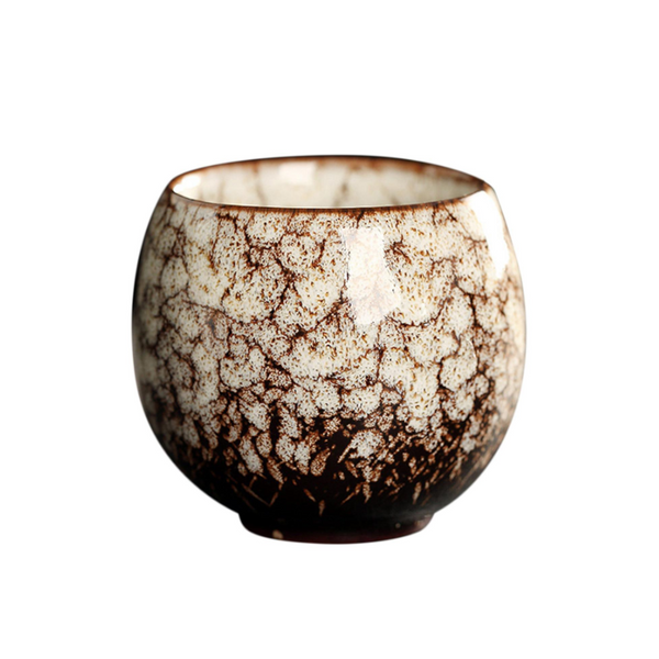 110Ml Kung Fu Tea Set Single Cup Tenmoku Glaze Jian Zhan Master Bowl Egg Shaped Small Teasets