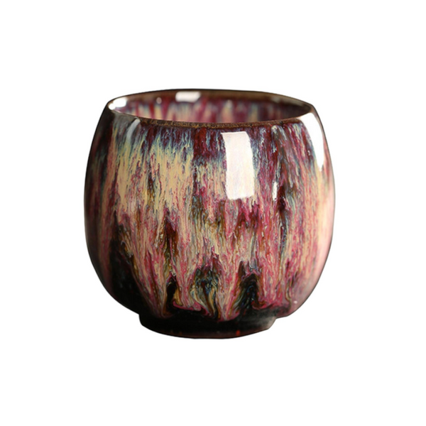 110Ml Kung Fu Tea Set Single Cup Tenmoku Glaze Jian Zhan Master Bowl Egg Shaped Small Teasets