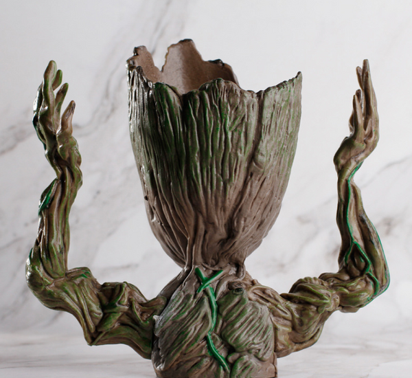 Creative Flowerpot Little Action Figures Cute Toy Pen Pot Holder Pvc Hero Model Vessel Other Home Organisation