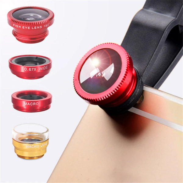 Phone Lens Fisheye 0.67X Wide Angle Zoom Camera Kit For Photography Enthusiasts Other Mobile Accessories