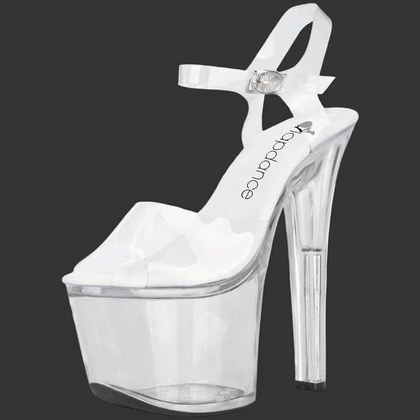 Clear Platform Sandal With Quick Release Strap 7In Heel Heels