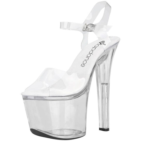 Clear Platform Sandal With Quick Release Strap 7In Heel Heels