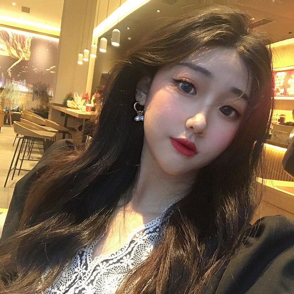 Veile Studios Pearl Tassel Simple Alloy Geometric Fashion Jewellery Earrings