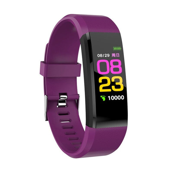 Plus 0.96In Color Screen Intelligence Bracelet Puple Smart Watches