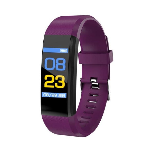 Plus 0.96In Color Screen Intelligence Bracelet Puple Smart Watches