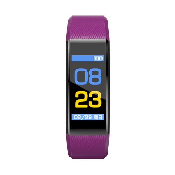 Plus 0.96In Color Screen Intelligence Bracelet Puple Smart Watches