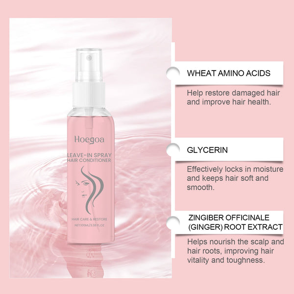 Leave In Smoothing Repair Spray Nourishing Conditioner For Frizzy Hair Sets & Kits