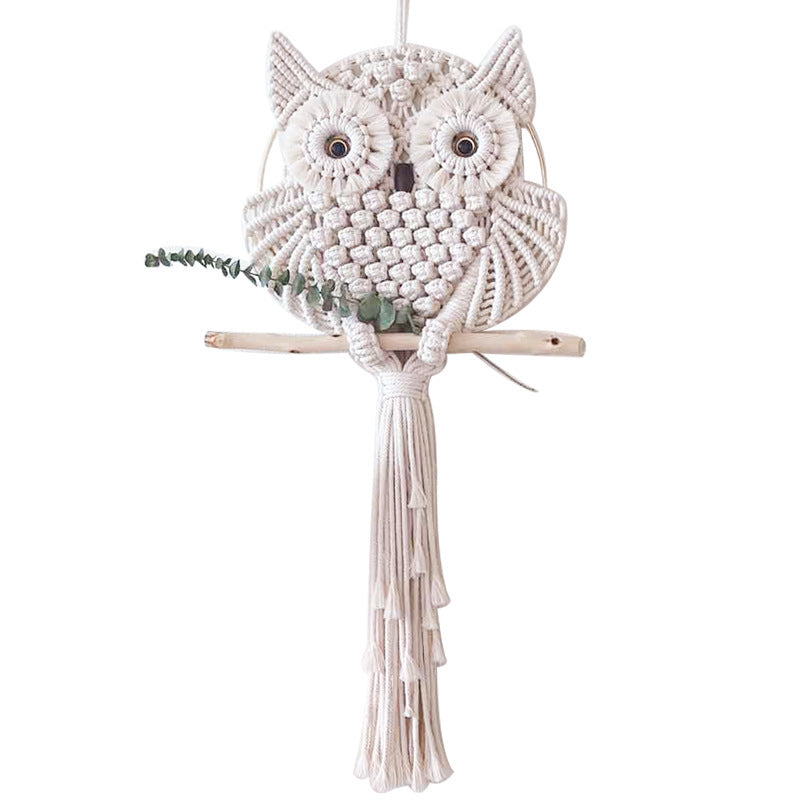 The Owl Tapestry Hand Woven Cotton Craft Kit For Large And Small Projects Other Crocheting And Knitting