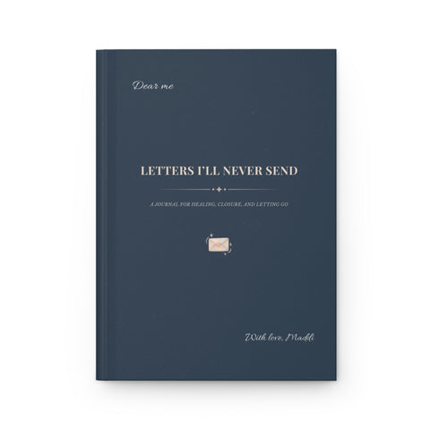 Deep Navy Healing Journal Letters I'll Never Send Self Care Diary Mindfulness Notebook Emotional Release Gift For Writers Personal Organisers