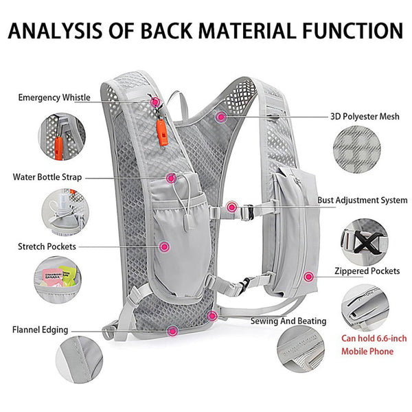 Hydration Vests For Sports Ultralight Backpacks Bike Water Bags. Hydration Packs