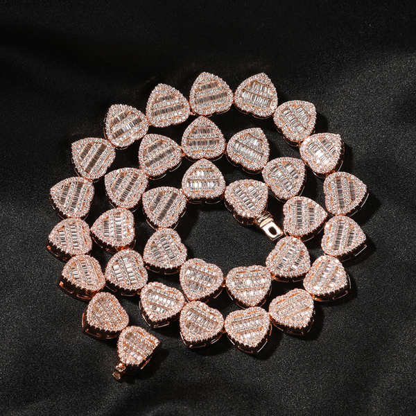 Veile Studios Heart Shaped Love Necklace Set With Zircon Personalised Fashion Design Necklaces & Pendants